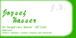 jozsef wasser business card